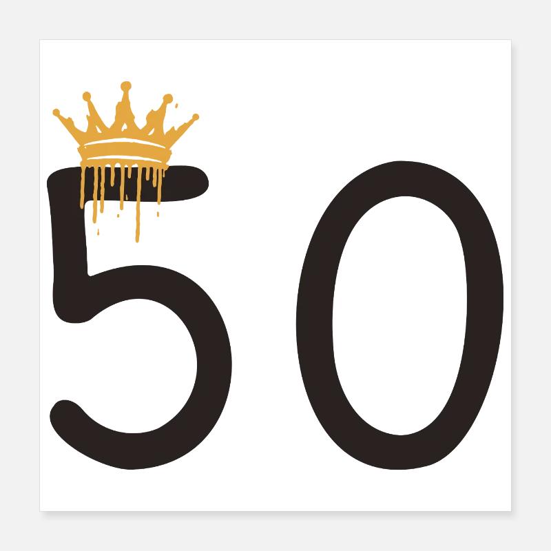 50 Poster 40 x 40 cm