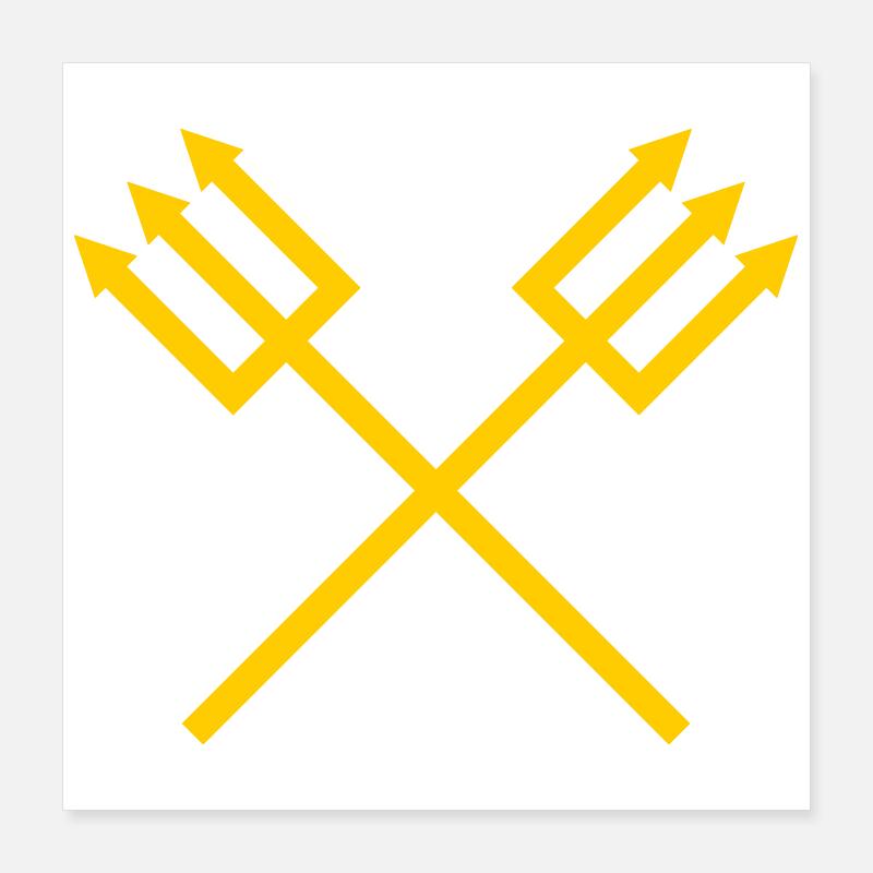 Trident Poster 40 x 40 cm