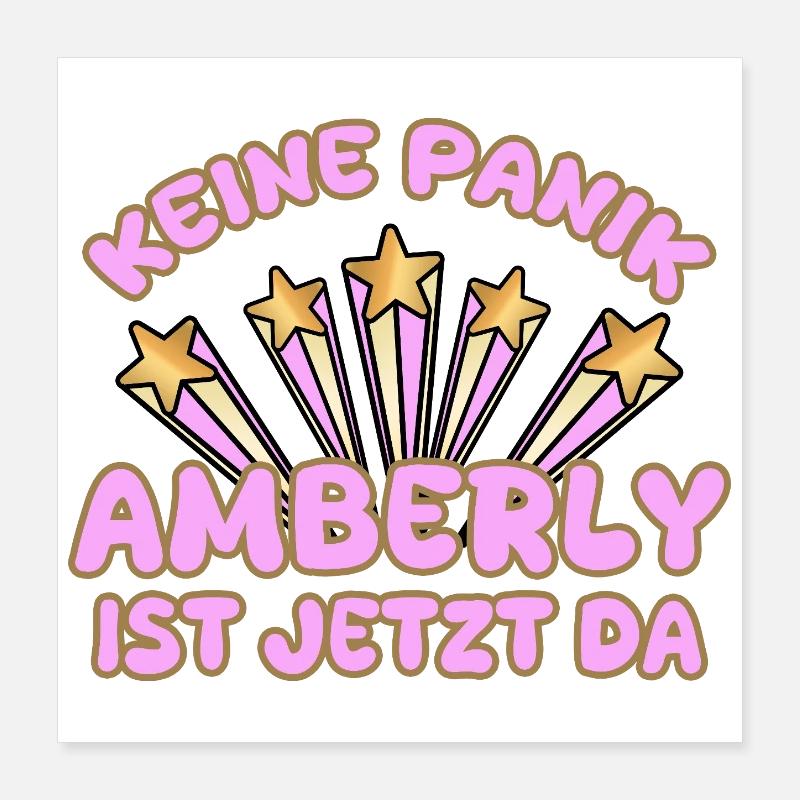 Amberly comme nom de femme Poster 40 x 40 cm