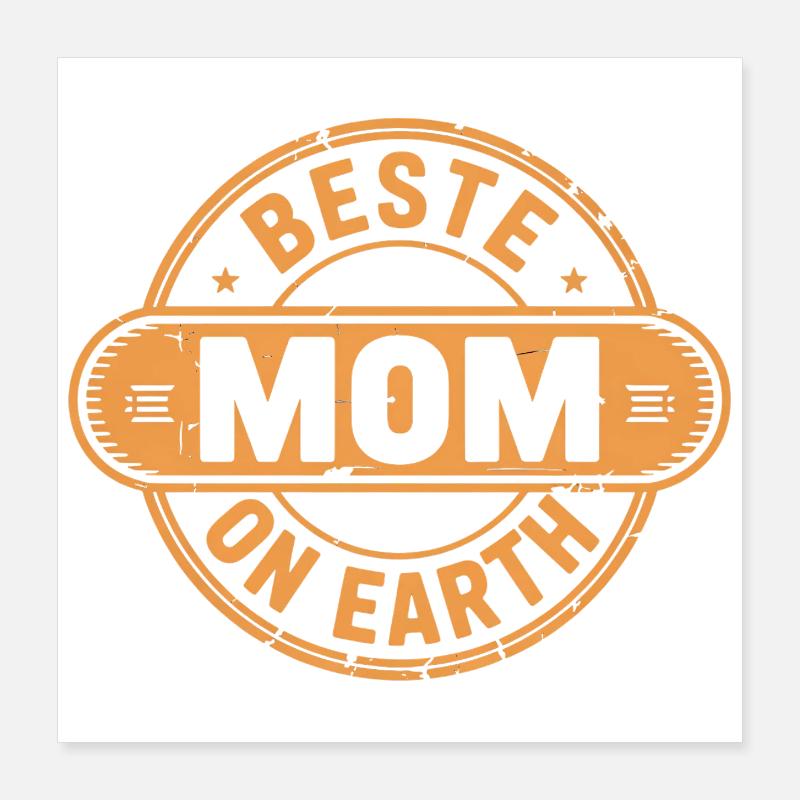 Beste Mom Muttertag Poster 40x40 cm