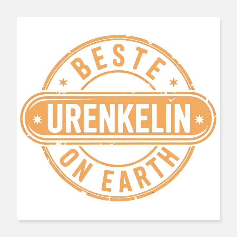 Beste Urenkelin Poster 40x40 cm