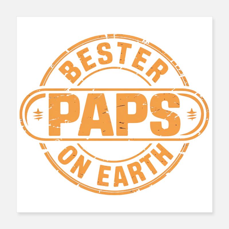 Bester Paps Vatertag Poster 40x40 cm