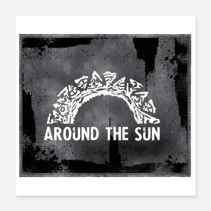 Autour du soleil Grunge Bow Poster 40 x 40 cm