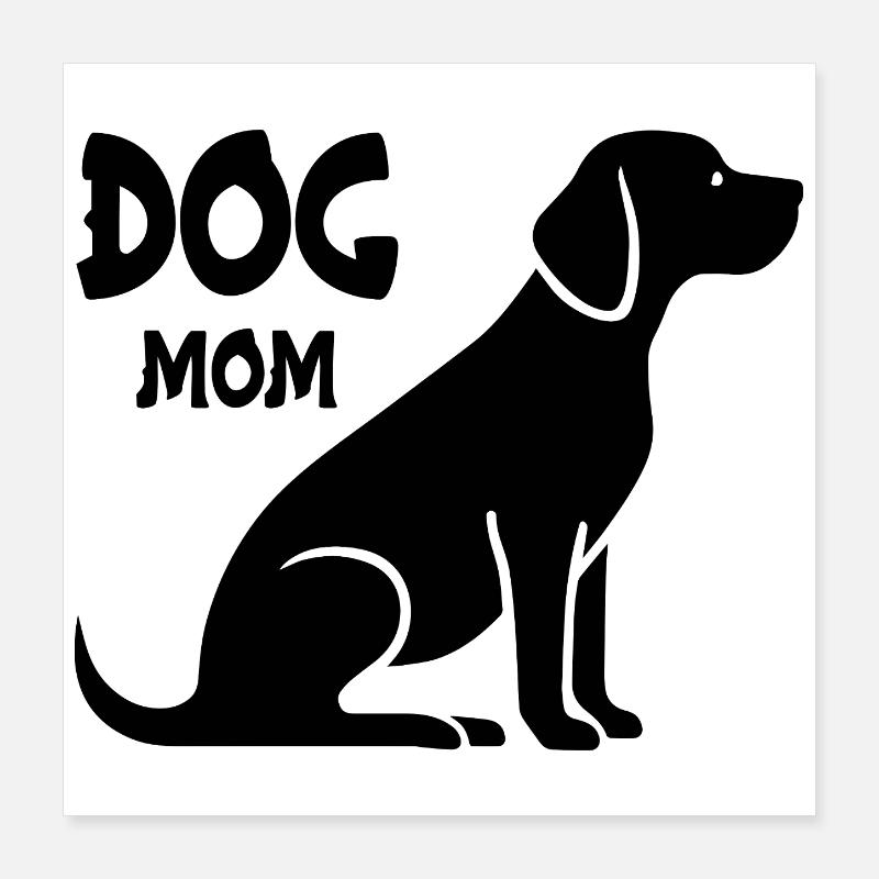 Maman Labrador Poster 40 x 40 cm