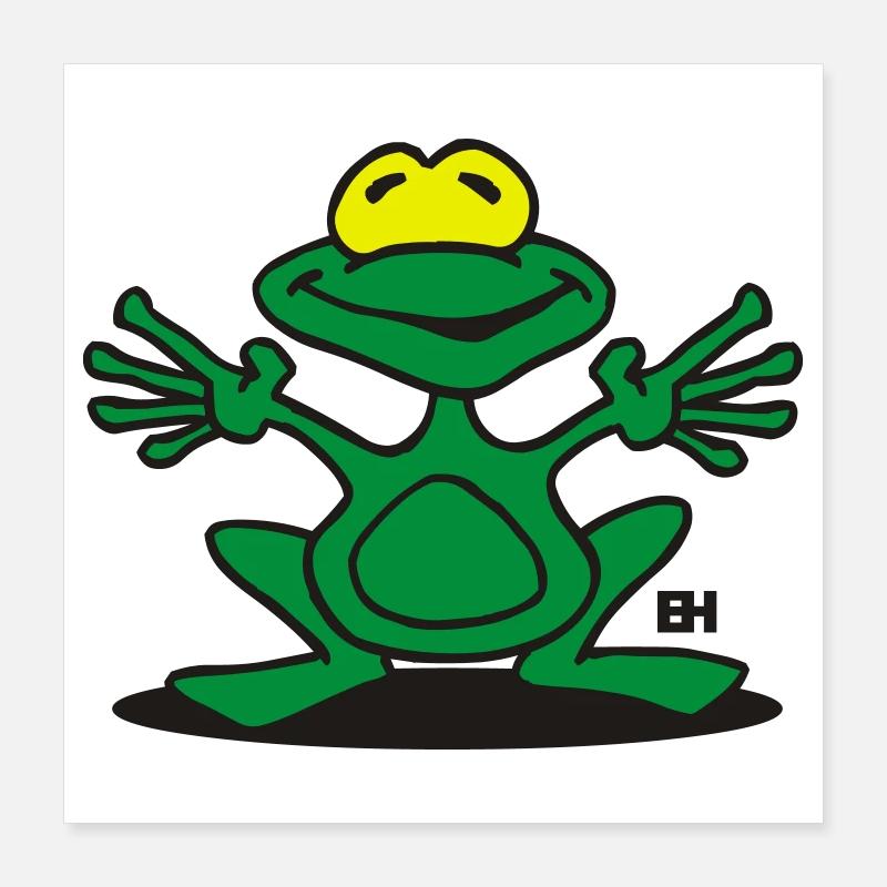Grenouille Poster 40 x 40 cm