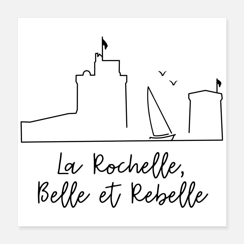 La Rochelle design by Nicolas Poitevin Poster 40 x 40 cm