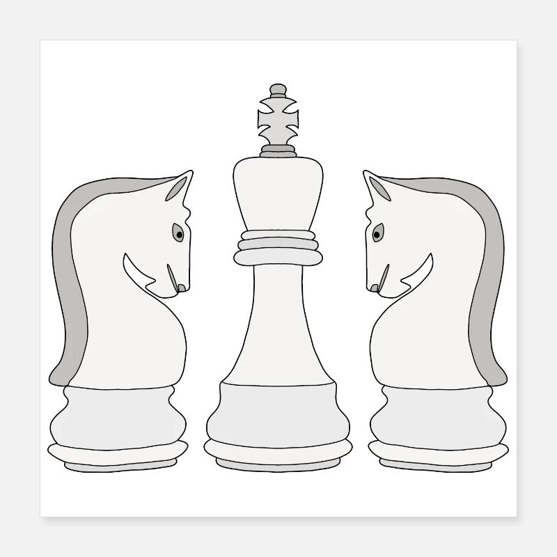 Chess Poster 16" x 16" (40x40 cm)