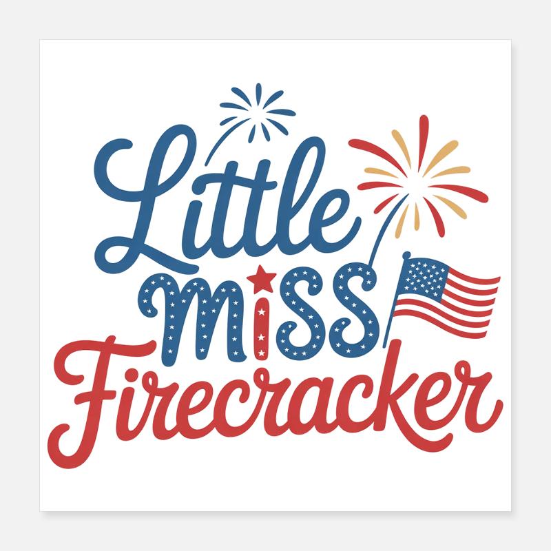 Little Miss Pétard Poster 40 x 40 cm