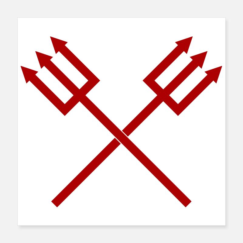 Trident Poster 16" x 16" (40x40 cm)