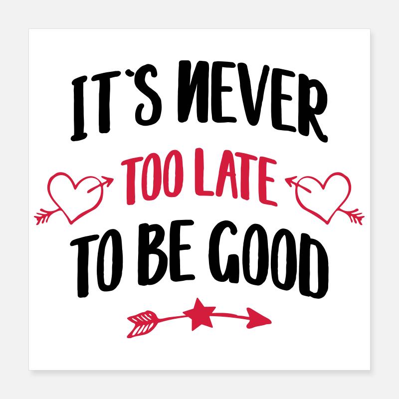 lustiger Spruch Poster 40x40 cm