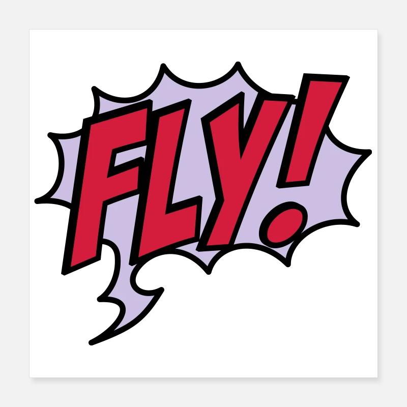 2541614 15932863 fly Poster 40 x 40 cm