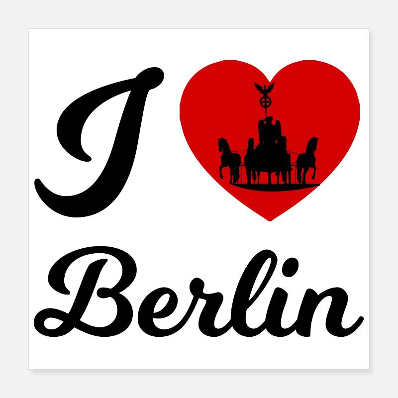 Berlin Deutschland Poster 40x40 cm