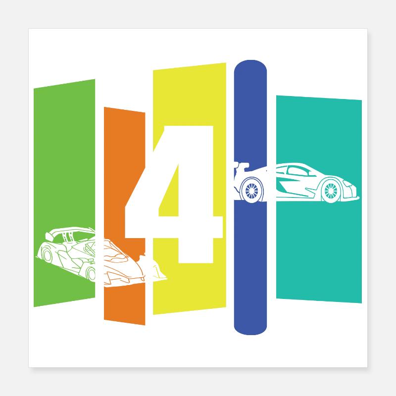 Child four years old Poster 16" x 16" (40x40 cm)