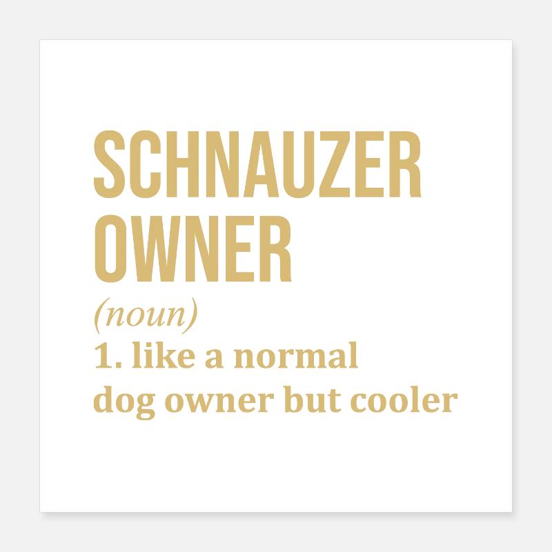 Schnauzer Poster 40 x 40 cm