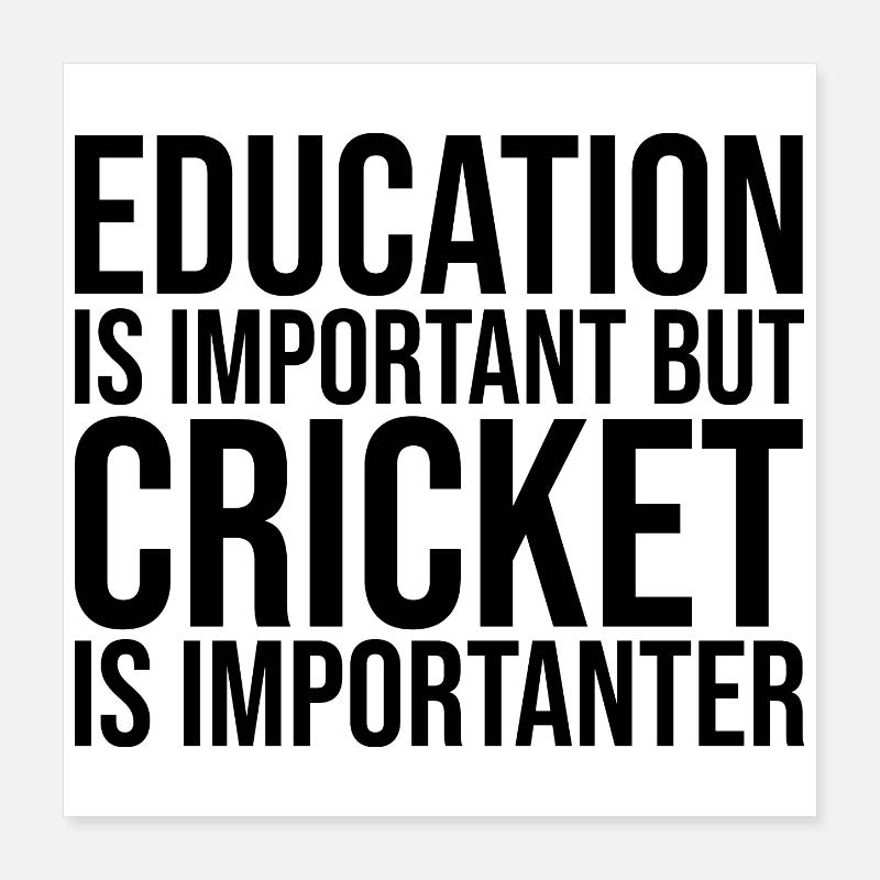 Cricket Poster 16" x 16" (40x40 cm)