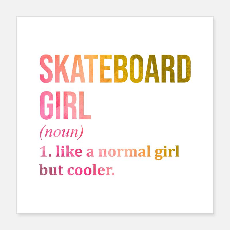 skateboarden Poster 40x40 cm