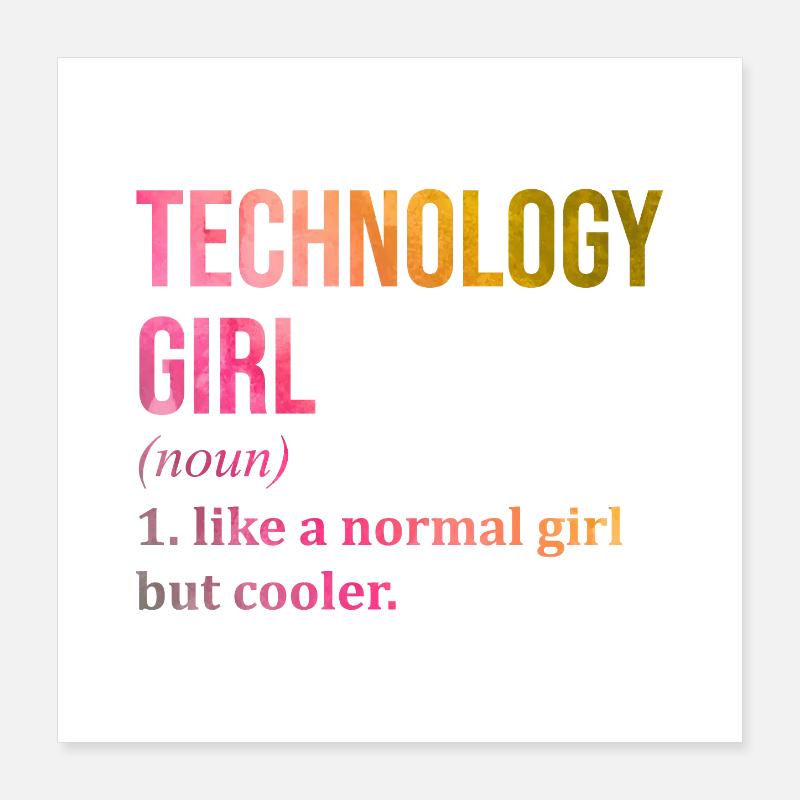 Technologie Poster 40x40 cm
