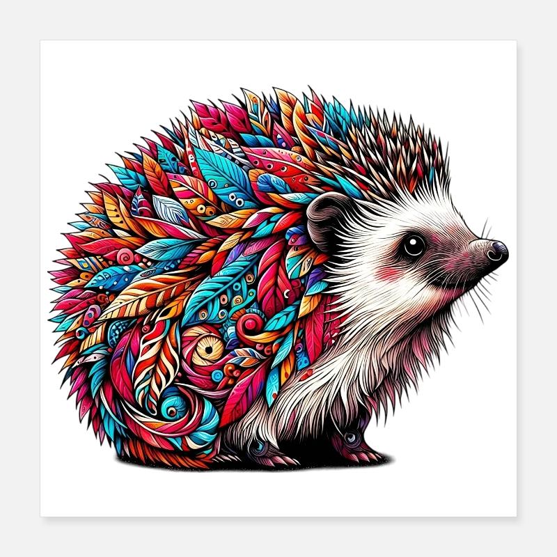 Igel Poster 40x40 cm