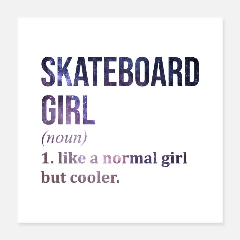 skateboard Poster 40 x 40 cm