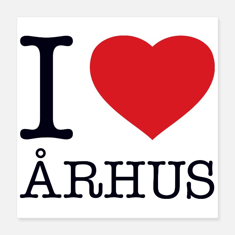 J’ADORE ARHUS Poster 40 x 40 cm