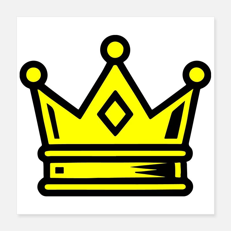 Crown Symbol Poster 16" x 16" (40x40 cm)