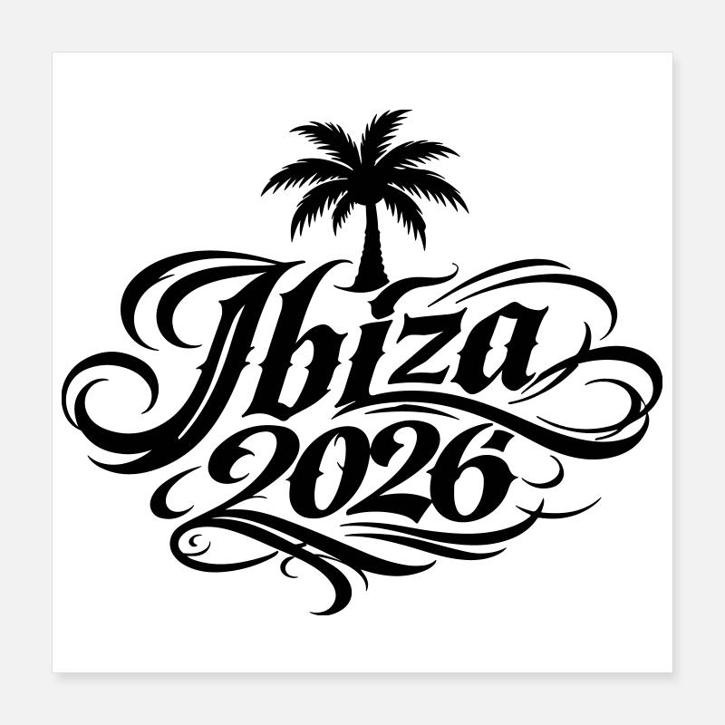 Palmier d’Ibiza 2026 Poster 40 x 40 cm