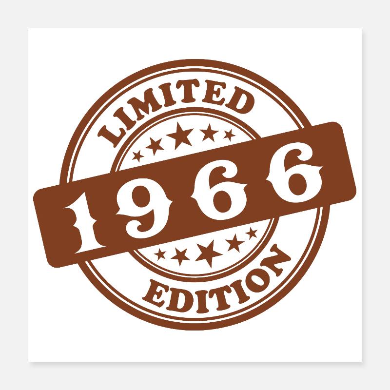 Édition limitée 1966 Poster 40 x 40 cm