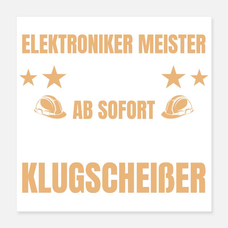 Master Electronics Technician 2026 Master Craftsman Examination Passed Poster 16" x 16" (40x40 cm)