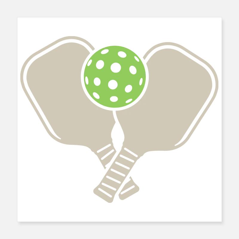 Pickleball Poster 40 x 40 cm