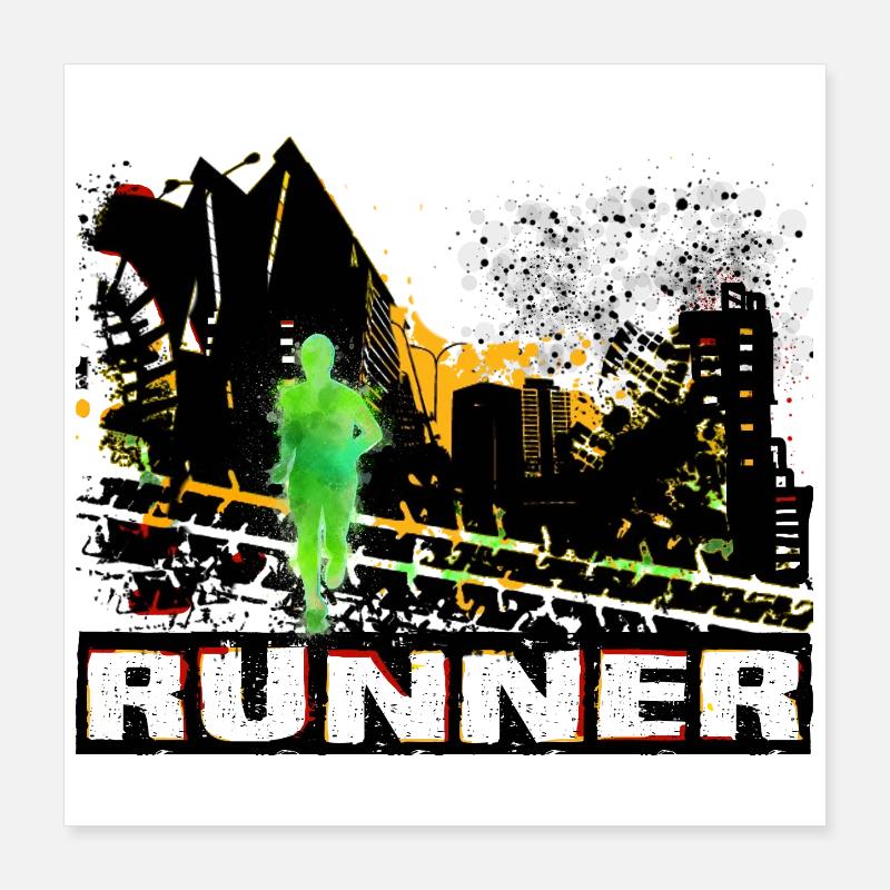 Coureur Poster 40 x 40 cm