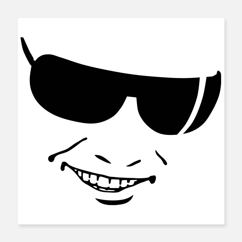 smile Poster 40x40 cm