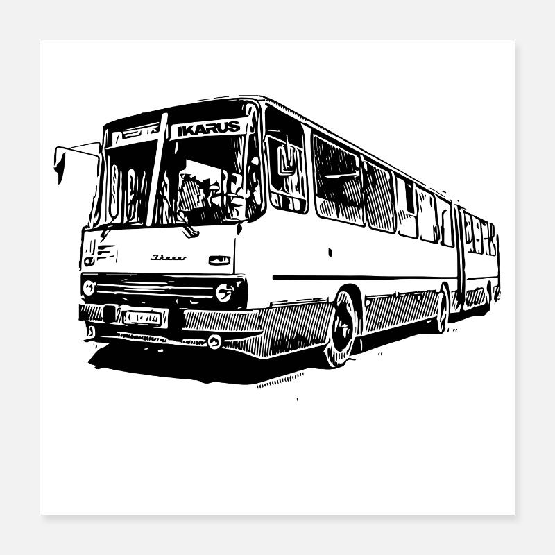 IKARUS 280 | RDA | Cyclomoteur | Camion | technologie Poster 40 x 40 cm