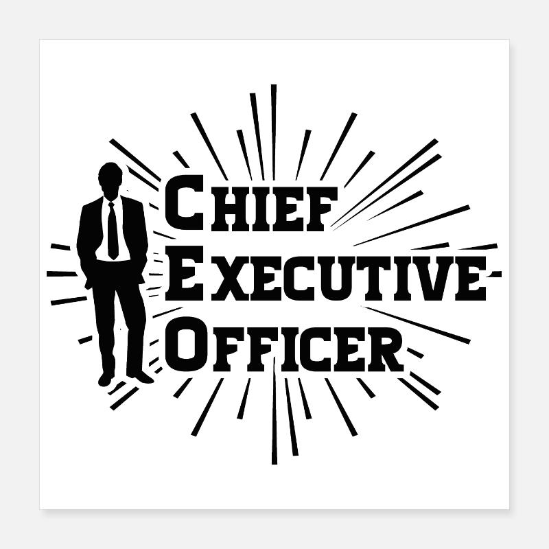 CEO - Chief Executive Officer Poster 16" x 16" (40x40 cm)