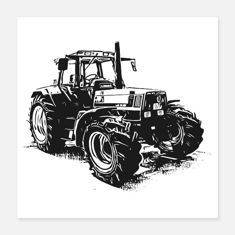 old Deutz tractor Poster 16" x 16" (40x40 cm)