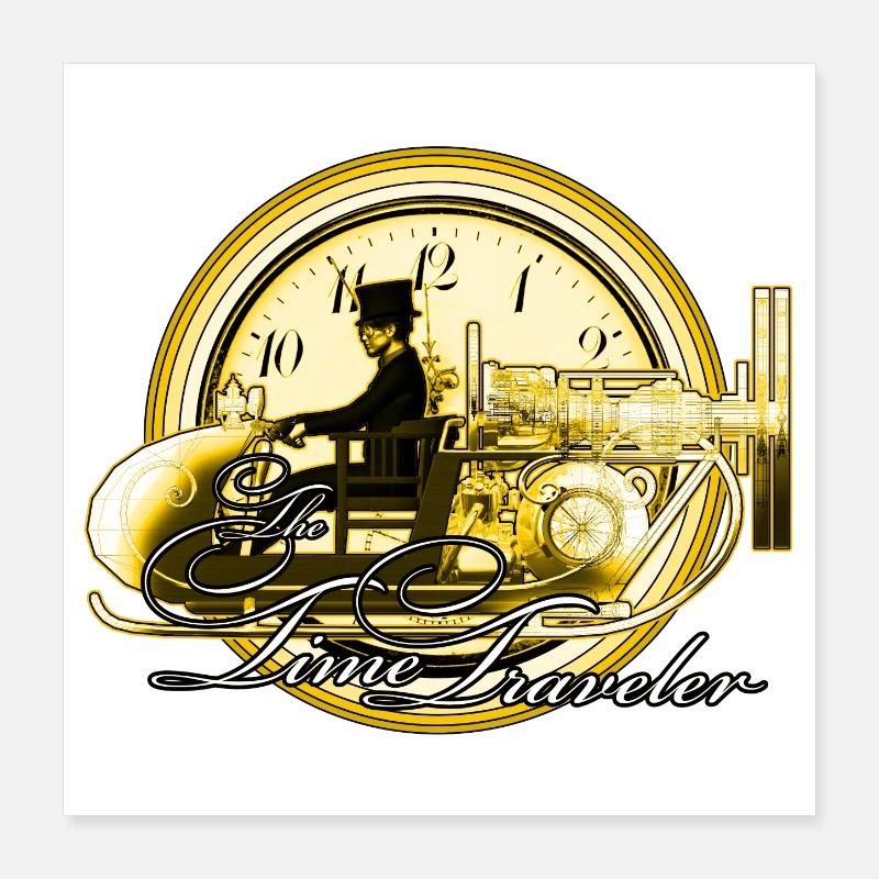 The time traveler Poster 16" x 16" (40x40 cm)