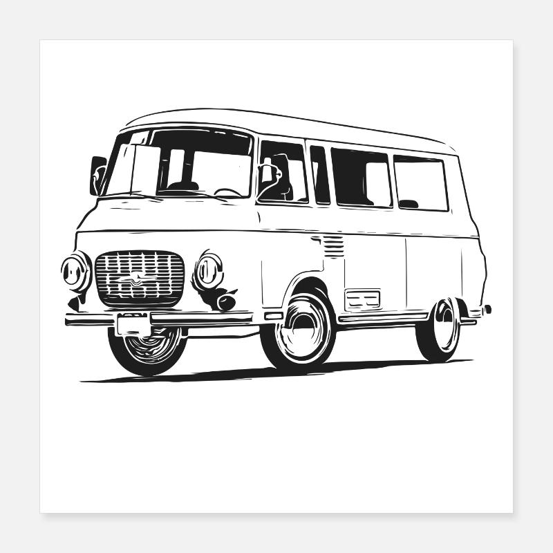 Barkas - B1000 Poster 40x40 cm