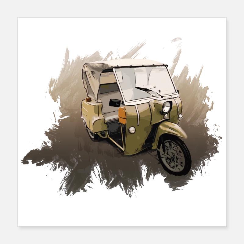 Krause Duo DDR Moped Poster 16" x 16" (40x40 cm)