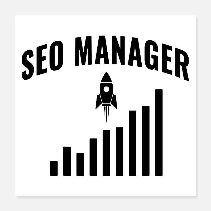 SEO Manager – Wachstum & Performance Design Poster 40x40 cm