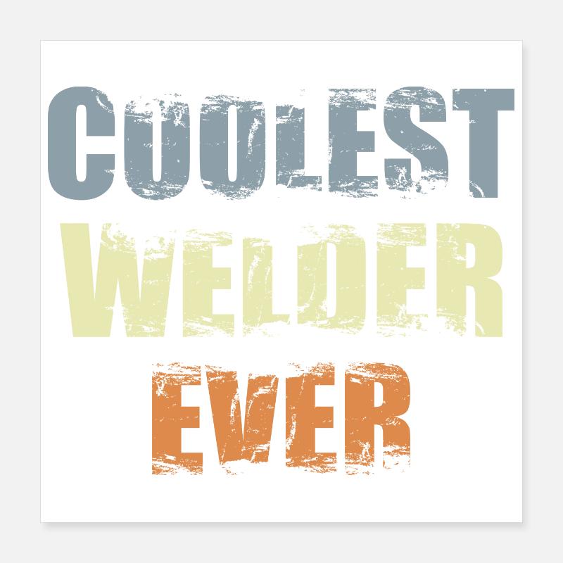 Soudeur cool Poster 40 x 40 cm