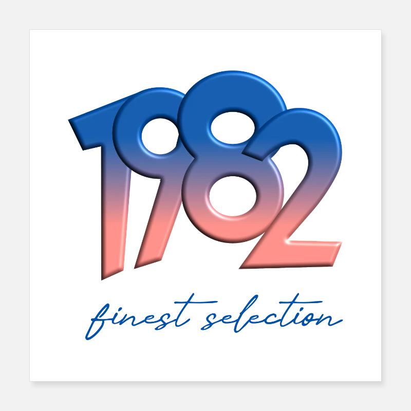 1982 - finest selection Poster 40x40 cm