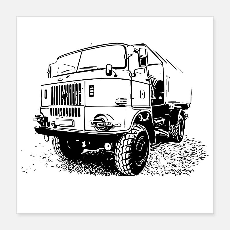 W50 Classique Poster 40 x 40 cm