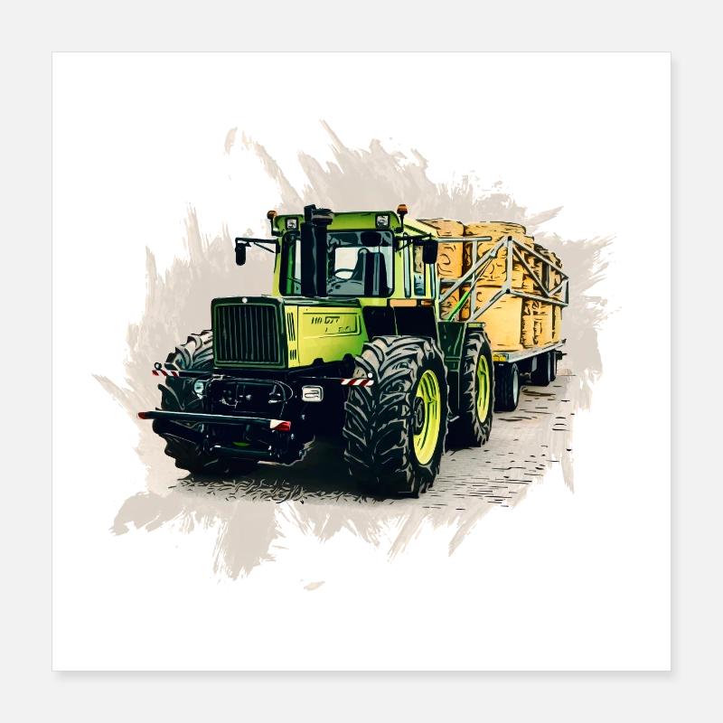 MB trac 1300 TRAC avec remorque Poster 40 x 40 cm
