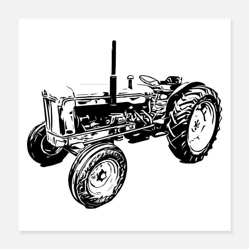 Super Major 6 Traktor Poster 40x40 cm