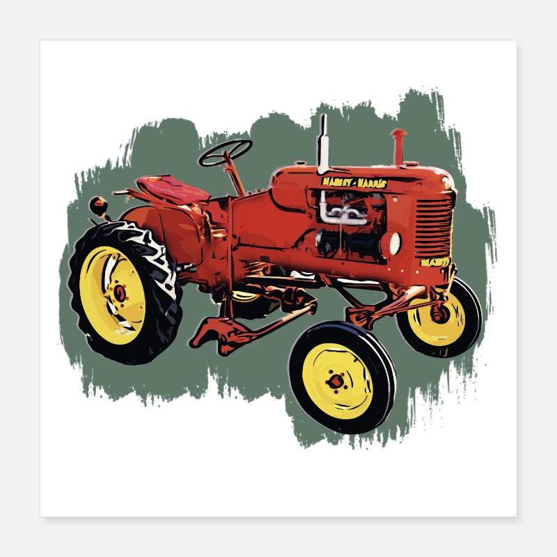 Traktor M H Pony Poster 40x40 cm