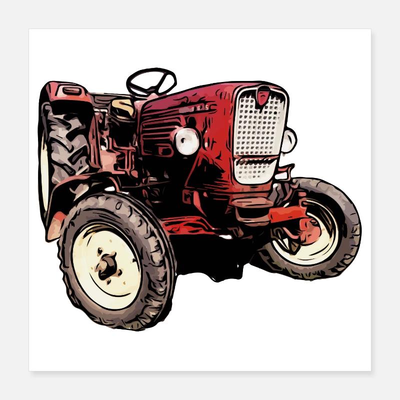 Güldner G40 Traktor Poster 40x40 cm