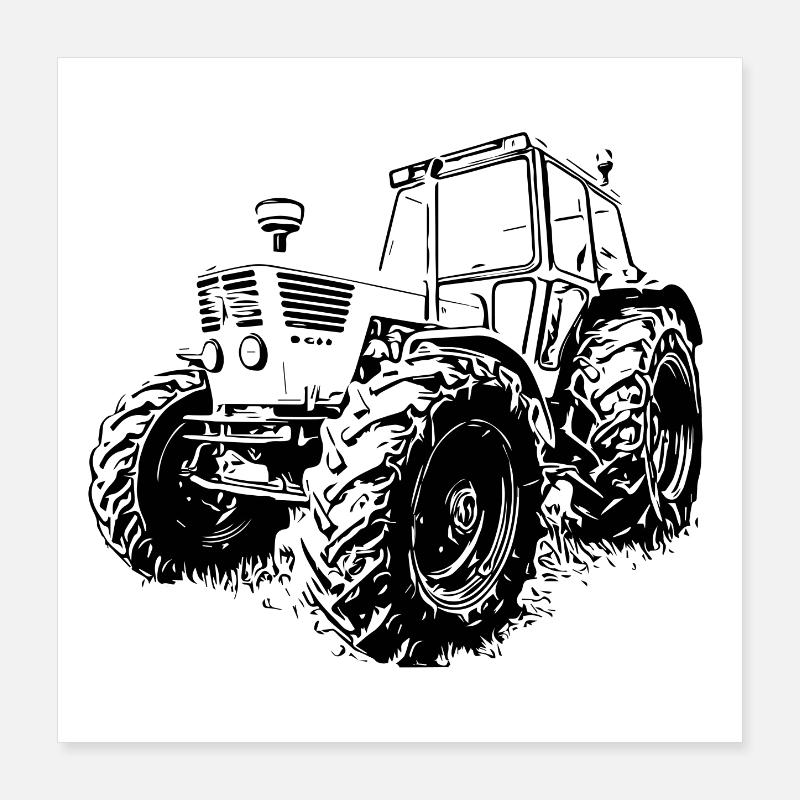 Deutz Traktor Poster 40x40 cm