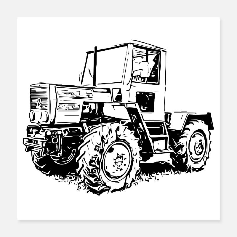 MB trac 800 Poster 16" x 16" (40x40 cm)
