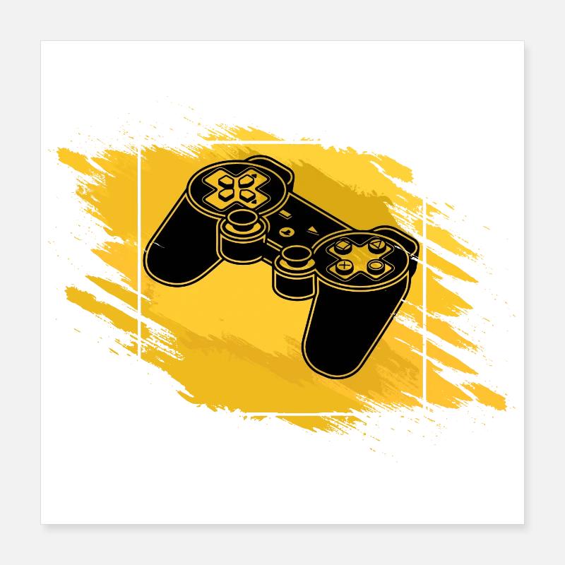 Manette de jeu Retro Poster 40 x 40 cm