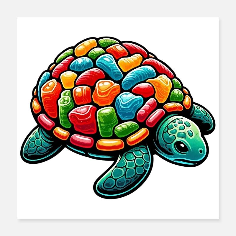 Schildkröte Poster 40x40 cm