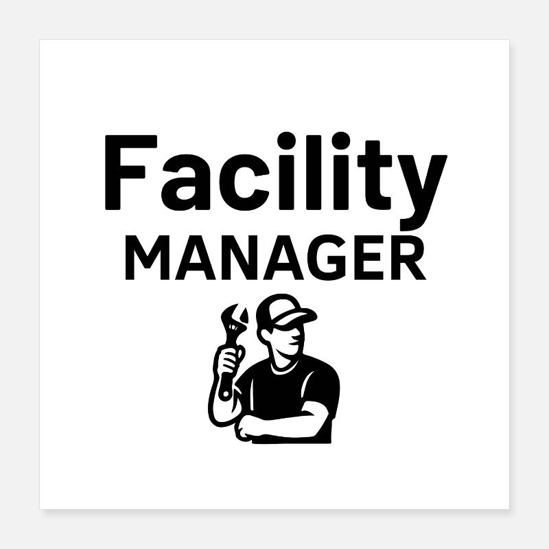 Gestionnaire d’installations Poster 40 x 40 cm